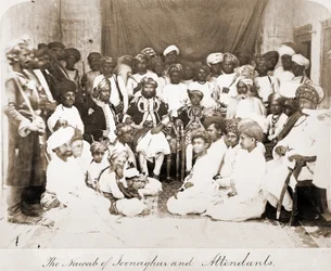 Mahabat Khan (1851-1882), der Nawab von Junagarh, 1870er